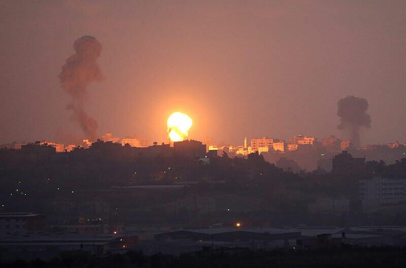 Israel beschoss 160 Ziele im Gazastreifen.