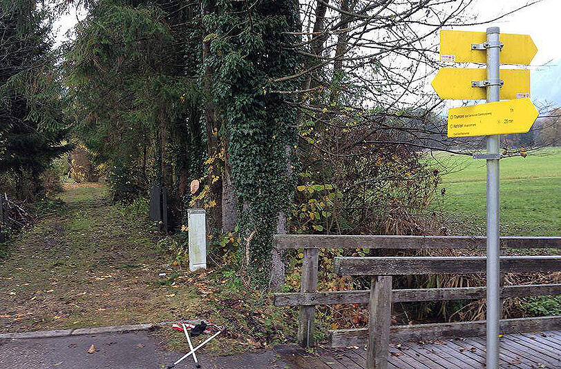 Der Mann war gerade dabei, auf einem privaten Grundstück einen Baum zurück zu schneiden, als ihm die Kettensäge auskam.
