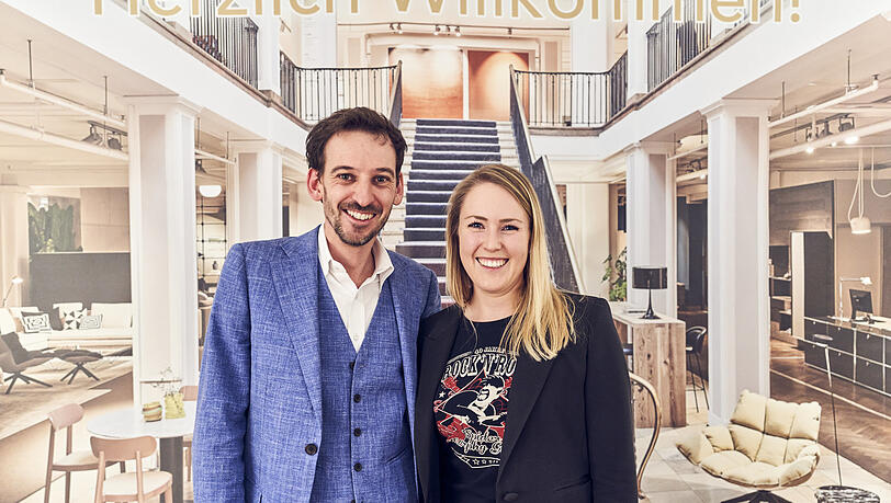Die Geschäfstführer Matthias Böhmler und Anna Weber. Sie ist die erste Frau in der Chefetage. Die Geschäfstführer Matthias Böhmler und Anna Weber. Sie ist die erste Frau in der Chefetage.