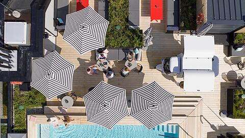Das Grefis Hotel in Gräfelfing hat eine 200 Meter große Rooftop-Terrasse mit beheiztem Pool.