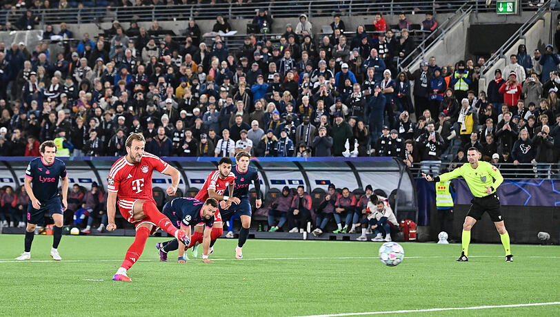 Traf f&uuml;r den FC Bayern vom Punkt: Harry Kane.