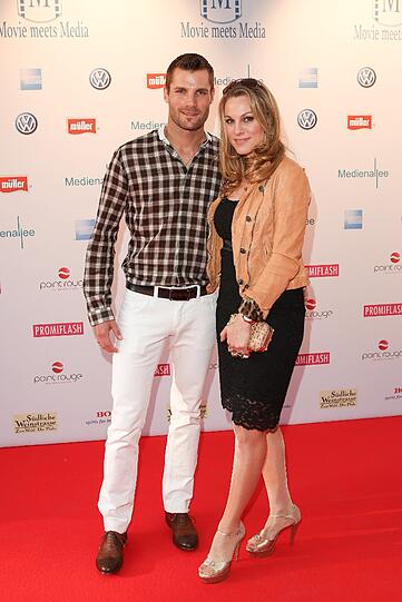 Martin Tomczyk mit Ehefrau Christina Surer im P1 bei "Movie meets Media"