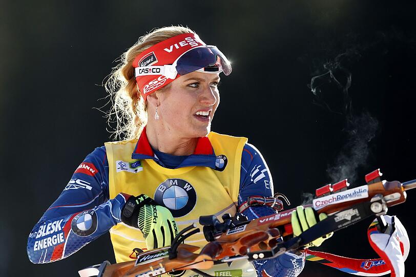 Marie Dorin-Habert: Die französische Biathletin brachte am 19. September 2014 Tochter Adele zur Welt, gut fünf Monate später holte sie in Kontiolahti zweimal WM-Gold.