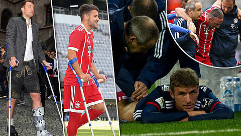 Viele Stars fallen aktuell aus - und sind damit "Baustellen" für den künftigen Bayern-Doc. Klicken Sie sich in der Fotogalerie durch die Spieler, um die sich dieser - wer es auch letztlich wird - als erstes kümmern muss.