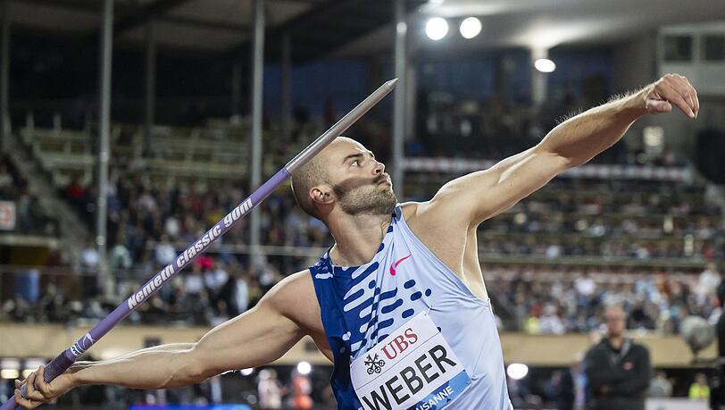 Speerwerfer Julian Weber hat seine gute Form im WM-Jahr bestätigt.