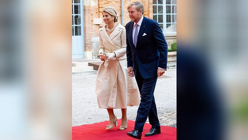 Königin Máxima und König Willem-Alexander besuchen die französische Stadt Toulouse.