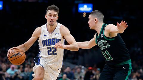 Franz Wagner (l) verlor mit Orlando in Boston.