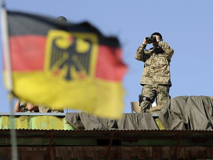 Ein Bundeswehrsoldat in Afghanistan,