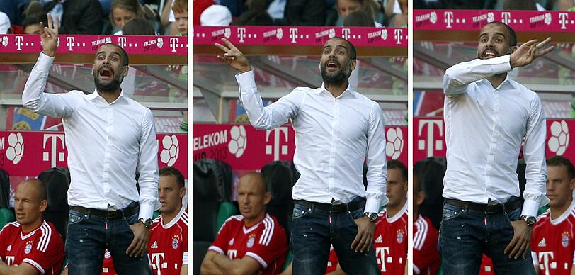 FC Bayern gegen den HSV im Telekom Cup: Die Bilder