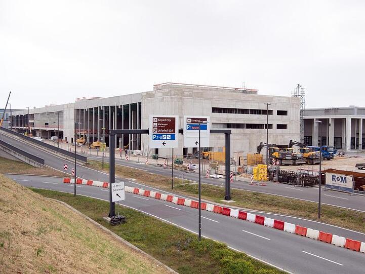 Planmäßig fertiggestellt: Der Rohbau des Terminals 2.