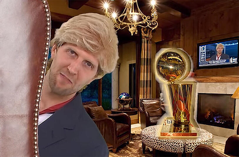 Dirk Nowitzki in Hochform.