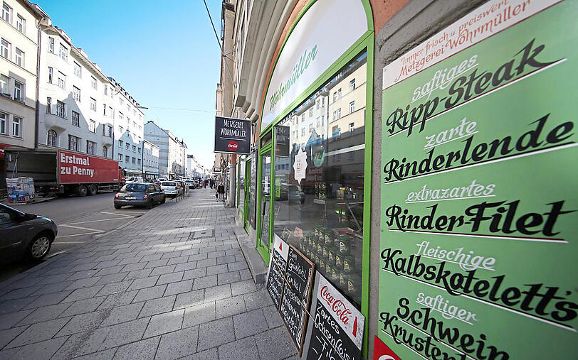 Der Wöhrmüller - der letzte kleine Metzger in der Hohenzollernstraße.