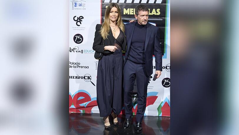 Antonio Banderas und Nicole Kimpel bei einem Event in Madrid.