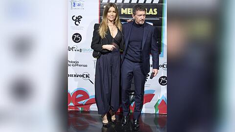 Antonio Banderas und Nicole Kimpel bei einem Event in Madrid.
