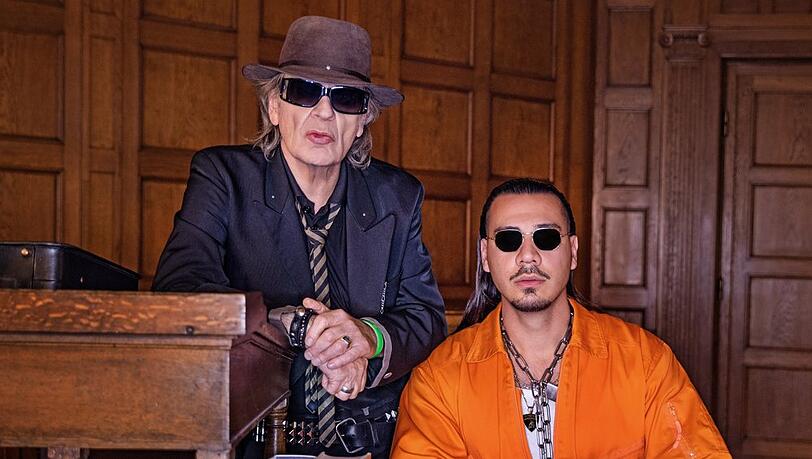 Udo Lindenberg (l.) und Apache 207 stellen den n&auml;chsten Rekord ein.