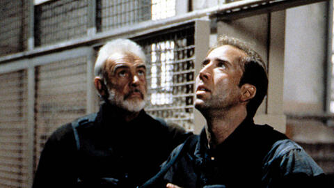 Sean Connery (l.) und Nicolas Cage in "The Rock - Fels der Entscheidung" aus dem Jahr 1996.