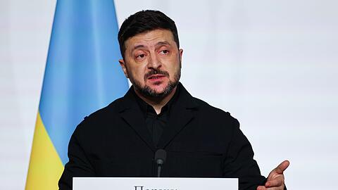 Nach j&uuml;ngsten Verhandlungen mit US-Vertretern in Frankreich meldet der ukrainische Staatschef Fortschritte. (Archivbild)