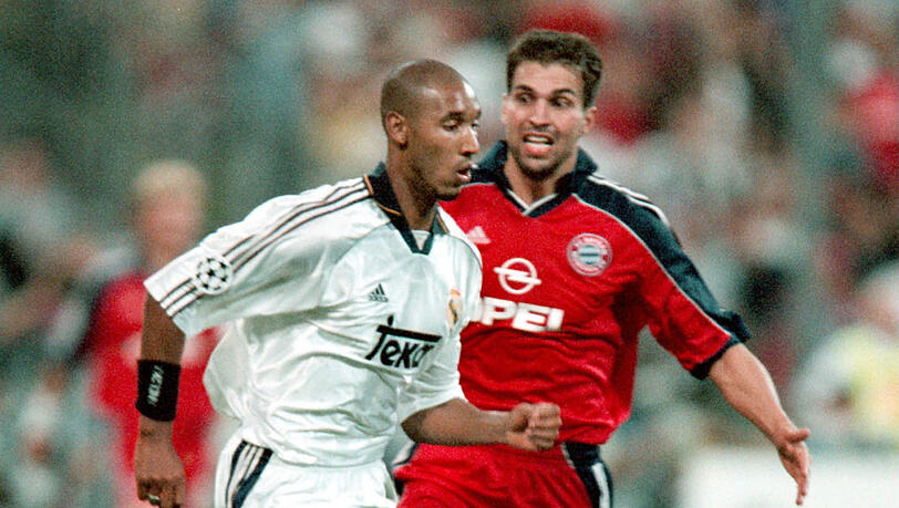 9. Mai 2000: Markus Babbel (r.) hier im Duell mit Nicolas Anelka von Real Madrid. 9. Mai 2000: Markus Babbel (r.) hier im Duell mit Nicolas Anelka von Real Madrid.