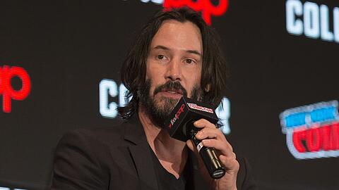 Schauspieler Keanu Reeves bei einem Auftritt.