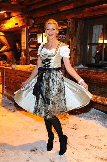 Fesch: Schauspielerin Eva Habermann im Dirndl.