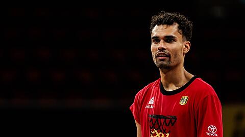 Oscar da Silva beim DBB-Training im Münchner BMW Park, der künftig seine Heimspielstätte mit den bayern-Basketballern ist.