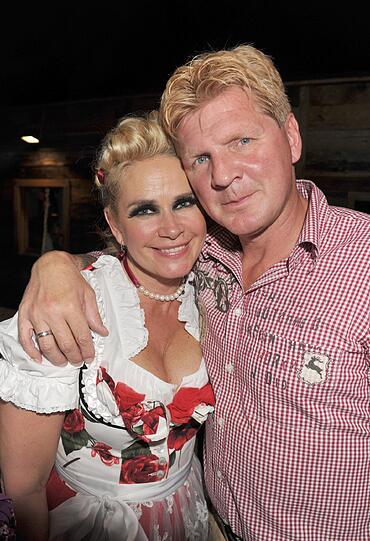 Ex-Bayern-Spieler Stefan Effenberg mit Claudia.