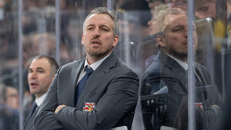 Sieht Fortschritte beim EHC Red Bull München: Trainer Max Kaltenhauser. Sieht Fortschritte beim EHC Red Bull München: Trainer Max Kaltenhauser.