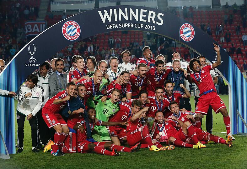 FC Bayern gewinnt den Supercup gegen Chelsea: Die Jubelbilder