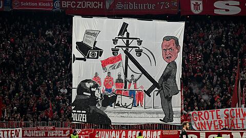 Die Fan-Proteste gegen geplante Maßnahmen der Politik in Sicherheitsfragen setzen sich fort.