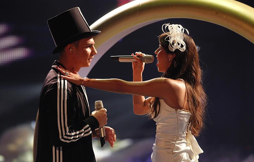 Pietro Lombardi ist Deutschlands neuer Superstar - im DSDS-Finale stand auch seine Freundin Sarah Engels auf der Bühne - die besten Bilder der RTL-Show.
