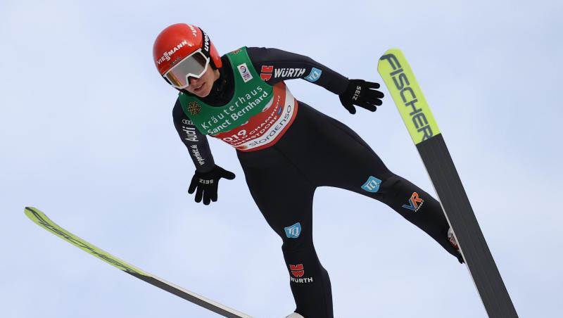 Katharina Althaus aus Deutschland in Aktion.