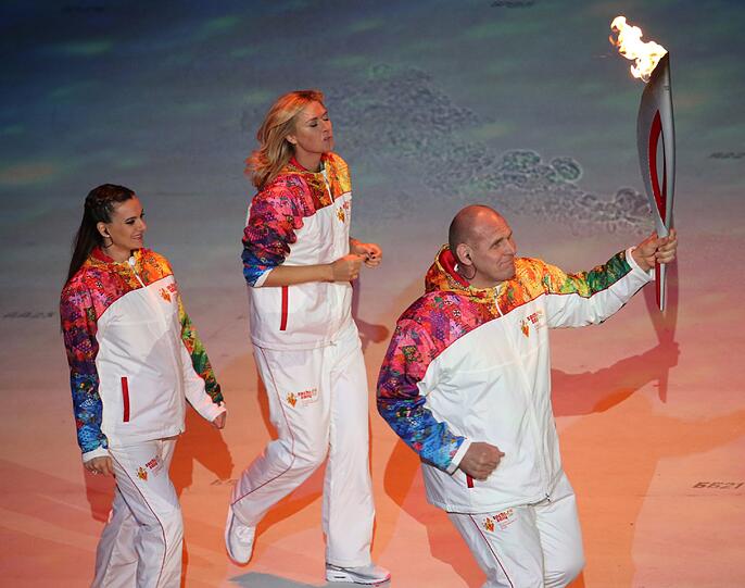 Weitere Bilder von der Eröffnungsfeier der Olympischen Spiele in Sotschi.