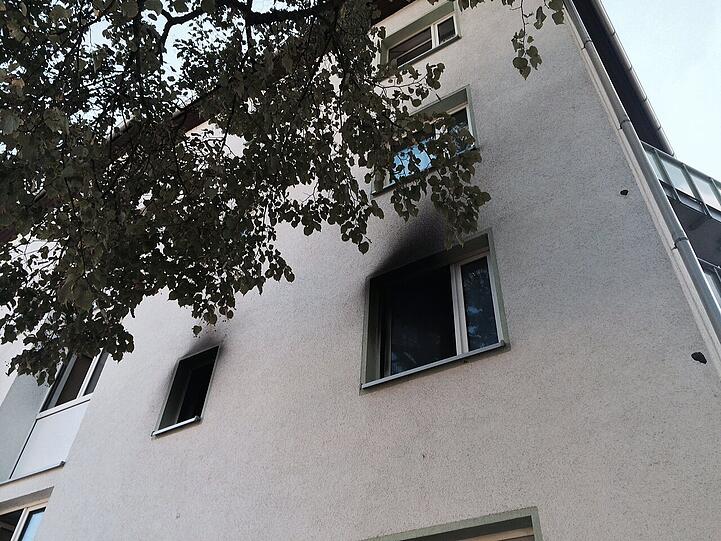 Die Wohnung im ersten Stock stand in Vollbrand.