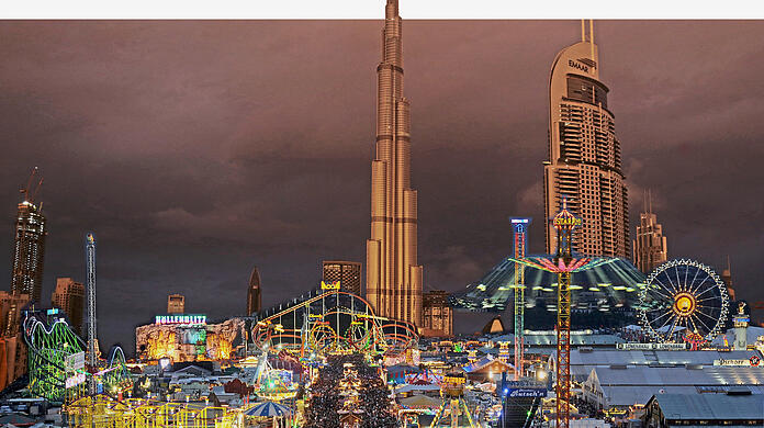 Wiesn in Dubai? So könnte sie ausschauen. Bei der Werbung muss der Veranstalter aber aufpassen.