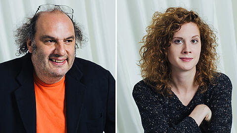 Kammerspiel-Intendant Matthias Lilienthal und Ensemble-Sprecherin Julia Riedler.
