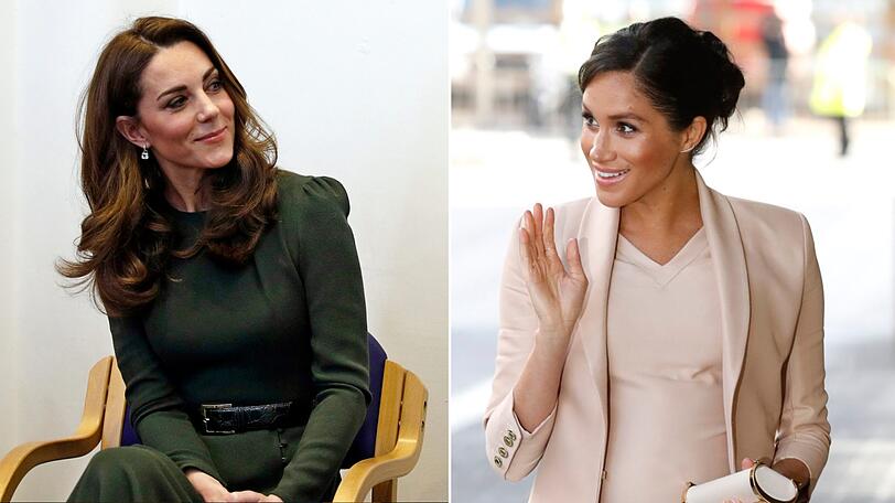 Die Herzogin Kate sei "zu perfekt" und "zu dürr" schimpfen die Meghan-Fans. Kate-Anhänger werfen der schwangeren Meghan einen "gefälschten Babybauch" vor.