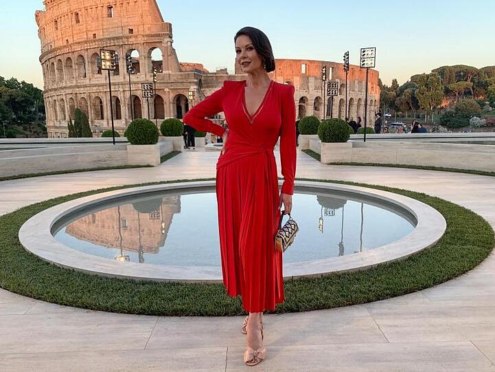 Catherine Zeta-Jones gehörte zu den Promi-Gästen der Fendi-Show.