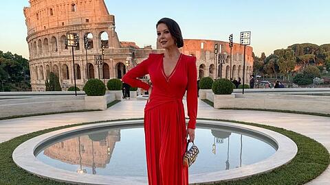 Catherine Zeta-Jones gehörte zu den Promi-Gästen der Fendi-Show.