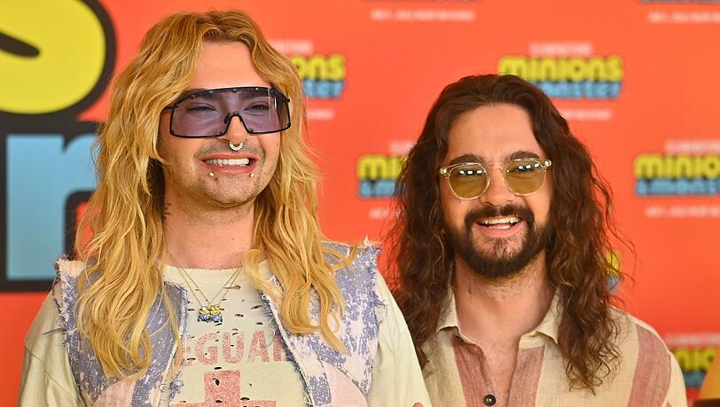 Bill und Tom Kaulitz bei der Deutschlandpremiere von &bdquo;Minions und Monster&ldquo;.