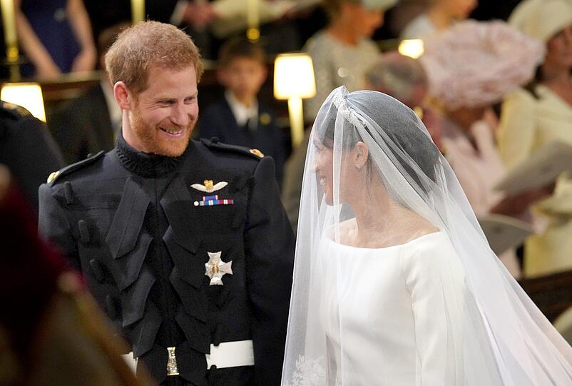 Prinz Harry begrüßte Meghan Markle am Altar mit einem kurzen "Hi".