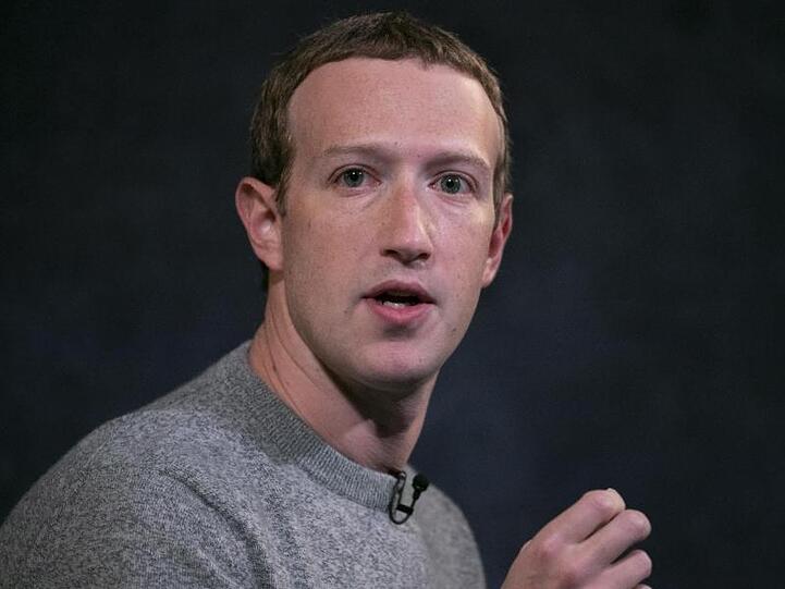 Mark Zuckerberg Ende 2019 bei einem Auftritt in New York.