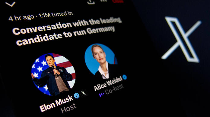 Elon Musk hat sich auf X mit der AfD-Kanzlerkandidatin Alice Weidel ausgetauscht. Die AZ war bei dem Gespräch dabei, das vor allem von viel Einigkeit und zahlreichen Falschbehauptungen geprägt war.