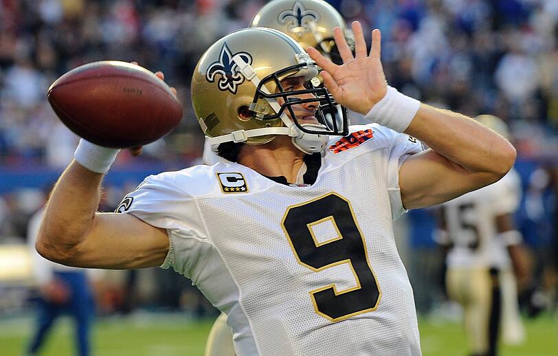 PLATZ 11 - DREW BREES: Der Quarterback der New Orleans Saints kassiert 31,3 Millionen im Jahr für seine sportliche Arbeit. Insgesamt bringt es Brees auf 45,3 Millionen Dollar im Jahr.