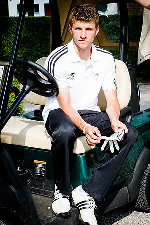 Bilder: Golf-Gaudi mit Müller und Lahm