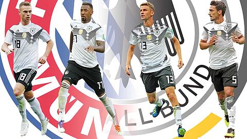 Der Bayern-Block in der Nationalelf wackelte im ersten Spiel bedenklich.