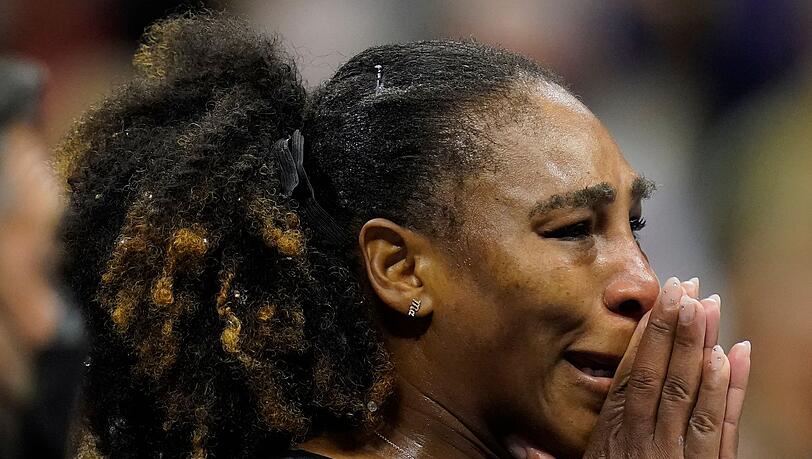 Serena Williams musste nach ihrem Aus bei den US Open weinen: "Das sind Freudentränen, denke ich".