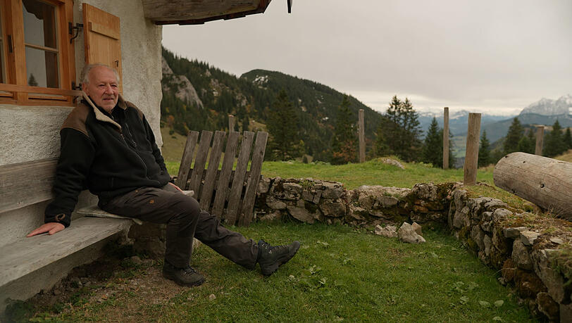 Der Filmregisseur Werner Herzog in den Chiemgauer Alpen. Der Filmregisseur Werner Herzog in den Chiemgauer Alpen.