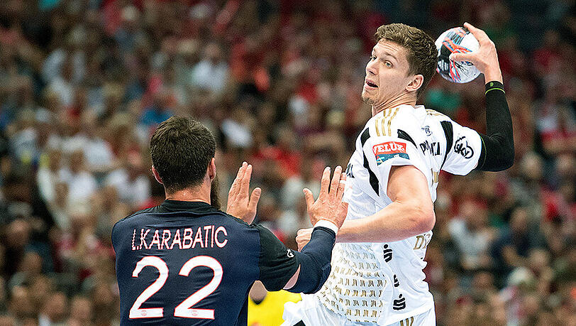 Christian Dissinger (r.) pausiert in der Nationalmannschaft. Er möchte sich voll auf seinen Verein, den THW Kiel, konzentrieren. Christian Dissinger (r.) pausiert in der Nationalmannschaft. Er möchte sich voll auf seinen Verein, den THW Kiel, konzentrieren.
