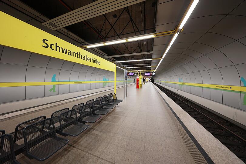 Reduzierte Formsprache: der U-Bahnhof Schwanthalerhöhe.