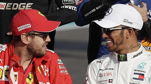 2021 Teamkollegen?: Sebastian Vettel (l) und Lewis Hamilton.